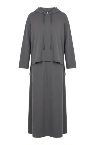 Ensemble Deux Pièces à Capuche En Tissu Oysho 2237-04 Gris 2237-04