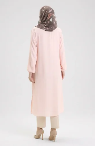 Side Slit Long Tunic 4104-08 Powder 4104-08