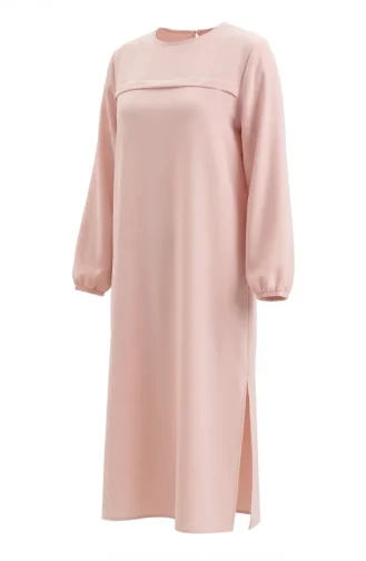 Side Slit Long Tunic 4104-08 Powder 4104-08