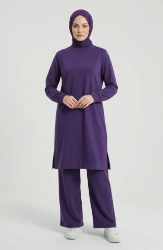 Trainingspak Met Splitdetails 3083-26 Lila 3083-26