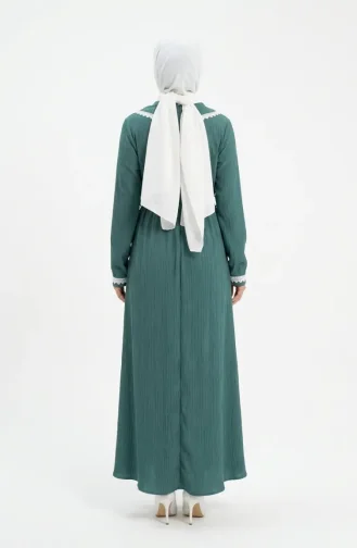Halbgeknöpftes Spitzenkleid 2145-05 Hellgrün 2145-05