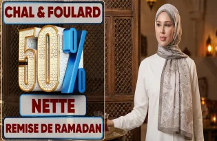 -50% NET sur les Châles & Foulards