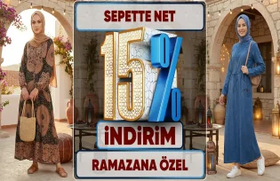 Sepette Net %15 İndirim