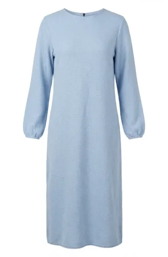 Robe D`hiver En Maille Texturée 2511-01 Bleue 2511-01