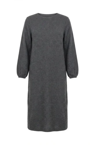 Robe D`hiver En Maille Texturée 2511-04 Anthracite 2511-04