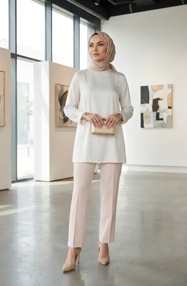 Rechte Broek 1155-04 Crème 1155-04