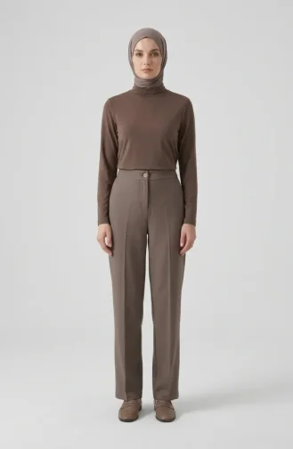 Straight Leg Trousers 1155-03 Mink 1155-03