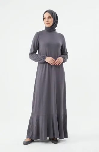 Kleid Mit Rüschensaum 2244-02 Anthrazit 2244-02