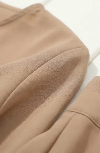 Tuniek En Rok Met Knoopsluiting Aan De Mouwen Tweedelig Setje 0246-04 Beige 0246-04