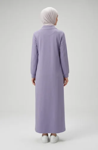 عباية بأزرار بخيطين 71176-05 لون أرجواني فاتح 71176-05