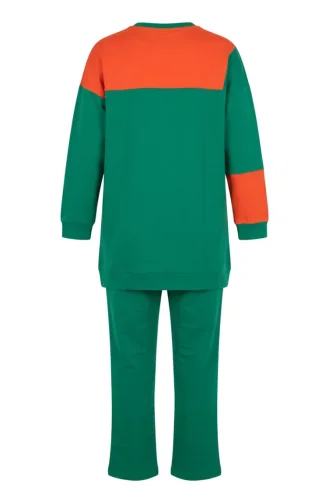 Block Pattern Two-Piece Set 70096-02 Green 70096-02