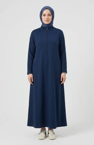 Robe Sport Grande Taille à Fermeture éclair 12024-01 Indigo 12024-01