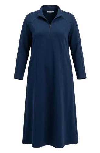 Robe Sport Grande Taille à Fermeture éclair 12024-01 Indigo 12024-01
