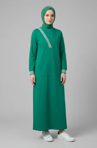 Sportkleid Mit Kängurutasche 71188-03 Grün 71188-03