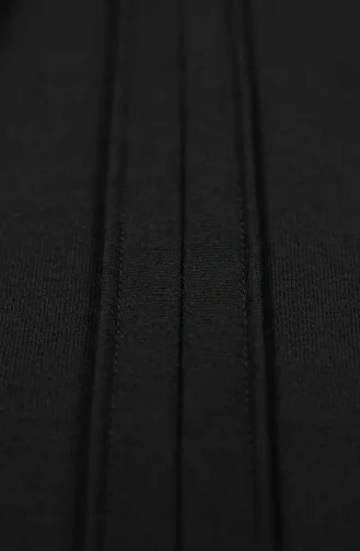 Sportkleid In Großen Größen Mit Paspelierung 12027-01 Schwarz 12027-01