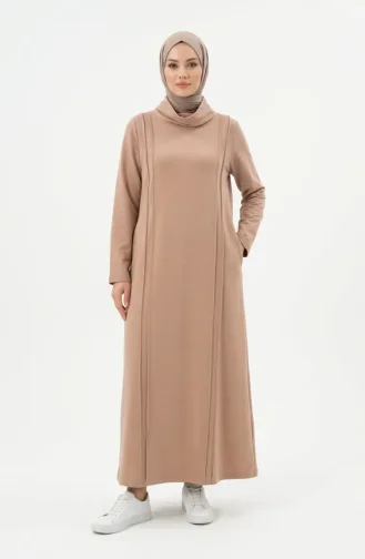 Plus Size Sportjurk Met Biesdetails 12027-02 Beige 12027-02