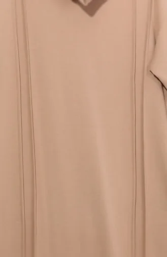 Plus Size Sportjurk Met Biesdetails 12027-02 Beige 12027-02