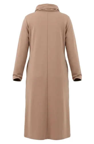 Plus Size Sportjurk Met Biesdetails 12027-02 Beige 12027-02