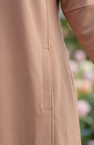 Robe Beige Avec Fermeture éclair Au Col 71041-01 71041-01
