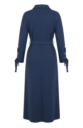 Robe Sport Ceinturée à Boutons-pression 71183-02 Indigo 71183-02