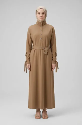 Robe Sport Ceinturée à Boutons-pression 71183-04 Moutarde 71183-04