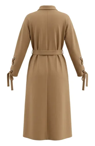Robe Sport Ceinturée à Boutons-pression 71183-04 Moutarde 71183-04