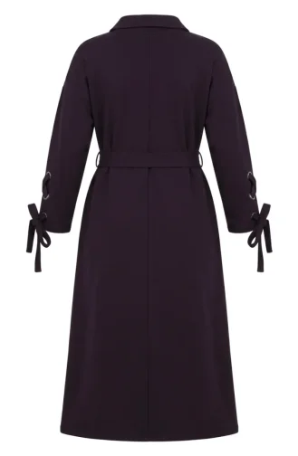 Robe Sport Violette à Ceinture Et Boutons-pression 71183-03 71183-03