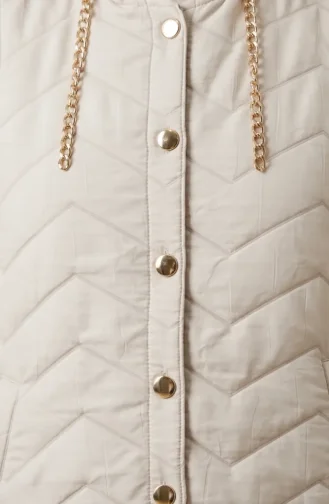Steppweste Mit Kettendetail 71310-02 Beige 71310-02