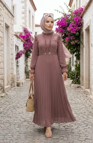 Robe En Mousseline à Volants 50016-01 Oignon 50016-01