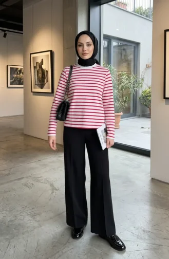 سترة مخططة 71296-01 فوشيا 71296-01