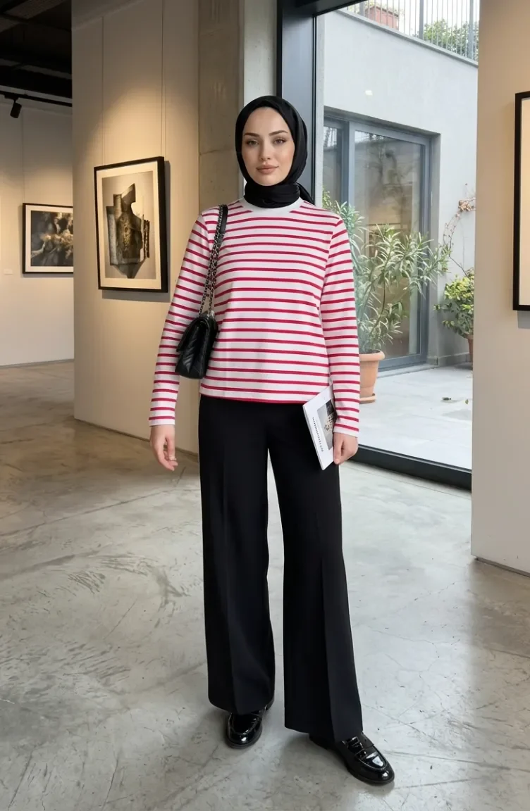سترة مخططة 71296-01 فوشيا 71296-01