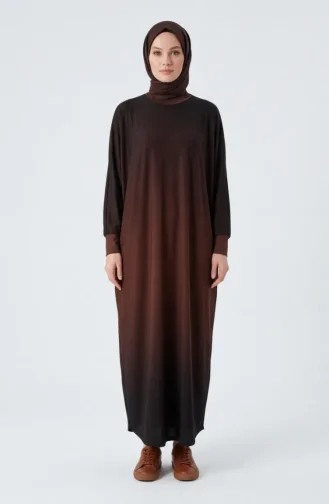 Robe Sandy à Manches Chauve-souris Marron 1908-1914 1908-14