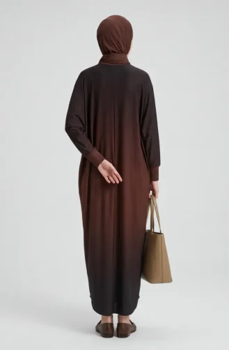 Robe Sandy à Manches Chauve-souris Marron 1908-1914 1908-14