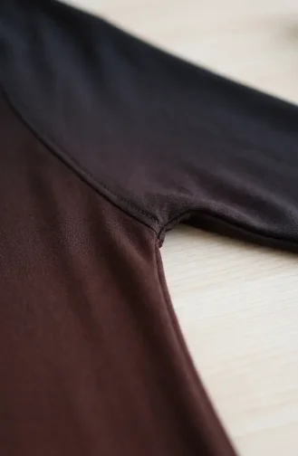 Robe Sandy à Manches Chauve-souris Marron 1908-1914 1908-14