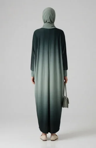 Sandfarbenes Kleid Mit Fledermausärmeln 1908-15 Grün 1908-15