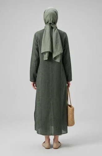 Authentic Buttoned Hooded Tunic 8030-07 Khaki 8030-07