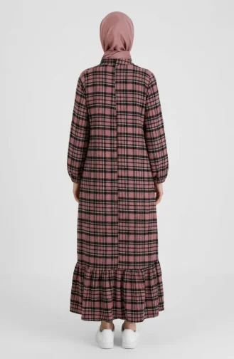 Checked Lumberjack Suit With Elasticated Sleeves 2248-01 Rose Pink 2248-01