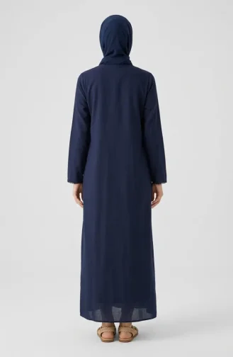 Şile Bezi Elbise 6180-02 Lacivert
