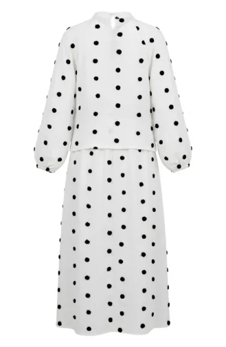 Tweedelig Setje Met Pompondetails 0260-01 Wit 0260-01