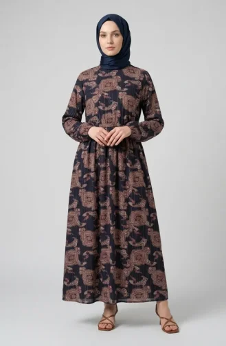 Robe Châle à Taille élastique 71287-03 Violet 71287-03