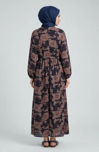Robe Châle à Taille élastique 71287-03 Violet 71287-03