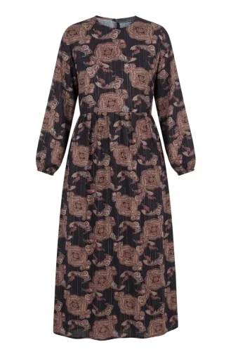 Robe Châle à Taille élastique 71287-03 Violet 71287-03
