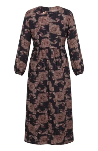 Robe Châle à Taille élastique 71287-03 Violet 71287-03