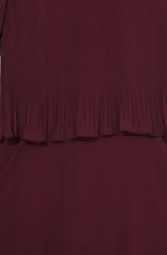 Robe De Soirée Plissée Grande Taille 0170-09 Rose 0170-09