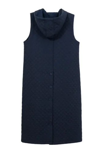 Gesteppte Weste Mit Knöpfen 71314-02 Marineblau 71314-02