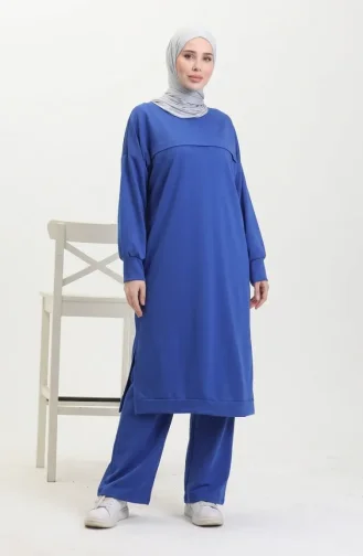 Zweiteiliger Anzug Aus Zwei Garnen Tunika Und Hose 0549-03 Saks 0549-03