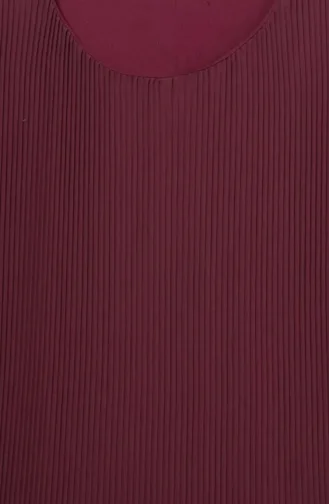 فستان طويل مطوي بتنورة مكشكشة 0171-05 وردي فاتح 0171-05