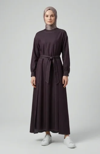 Ensemble Deux Pièces En Coton Couleur Prune Réf. 71450-02 71450-02