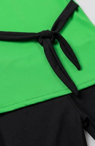 Hızlı Kuruyan Sıfır Kol Basic Mayo Takımı 2612-07 Fosforlu Yeşil 2612-07