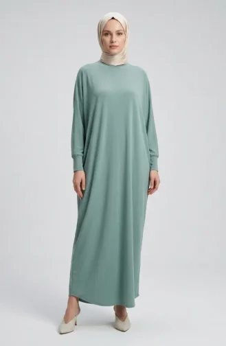 Robe Ample à Manches Chauve-souris 2000-29 Vert Clair 2000-29